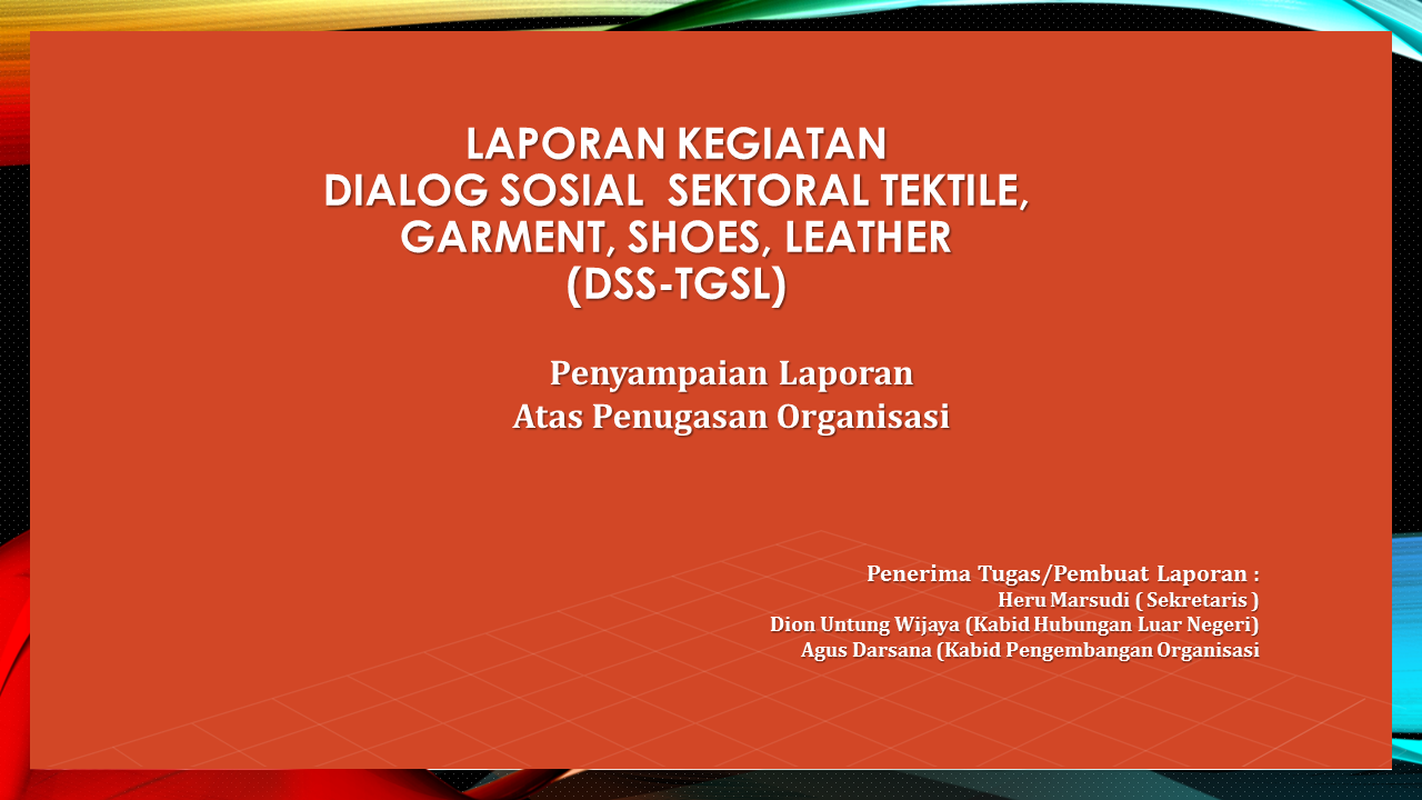 Laporan Kegiatan DSS - TGSL