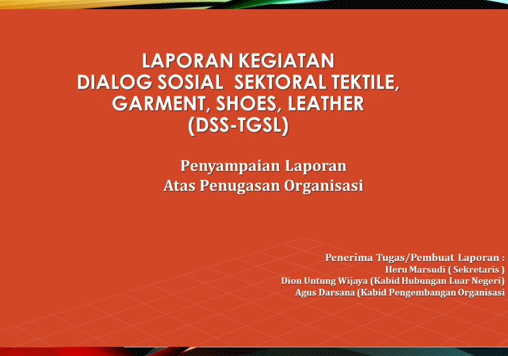 Laporan Kegiatan DSS - TGSL